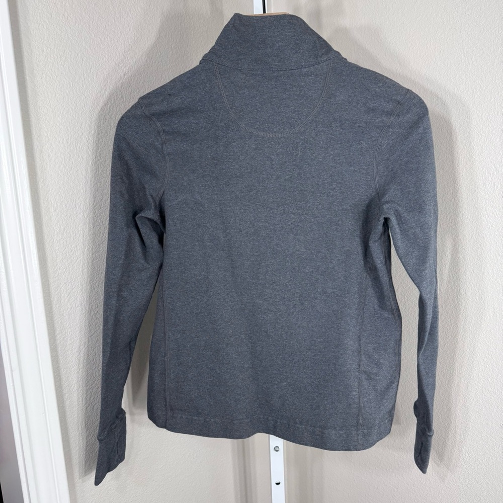 PACT Women's‎ Pure Fit Organic Cotton Zip Up Sweatshirt Size XS Grey - Picture 3 of 6